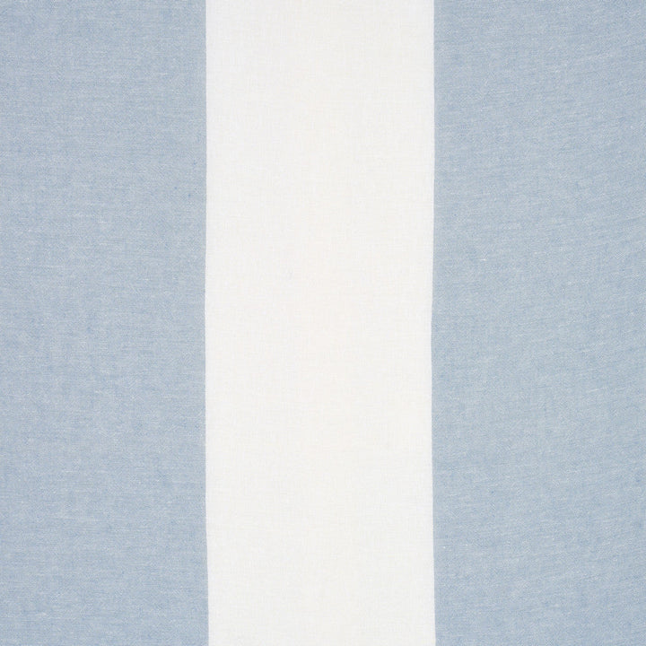 Vista Linen Stripe Casement Sky And White 67943 by Schumacher Fabric Schumacher Fabric Vista Linen Stripe Casement Sky And White 67943Fabric LINEN 100% </p><p>Repeat: H: HORZ. 22" (56CM), V: 122 - Fabric Carolina -