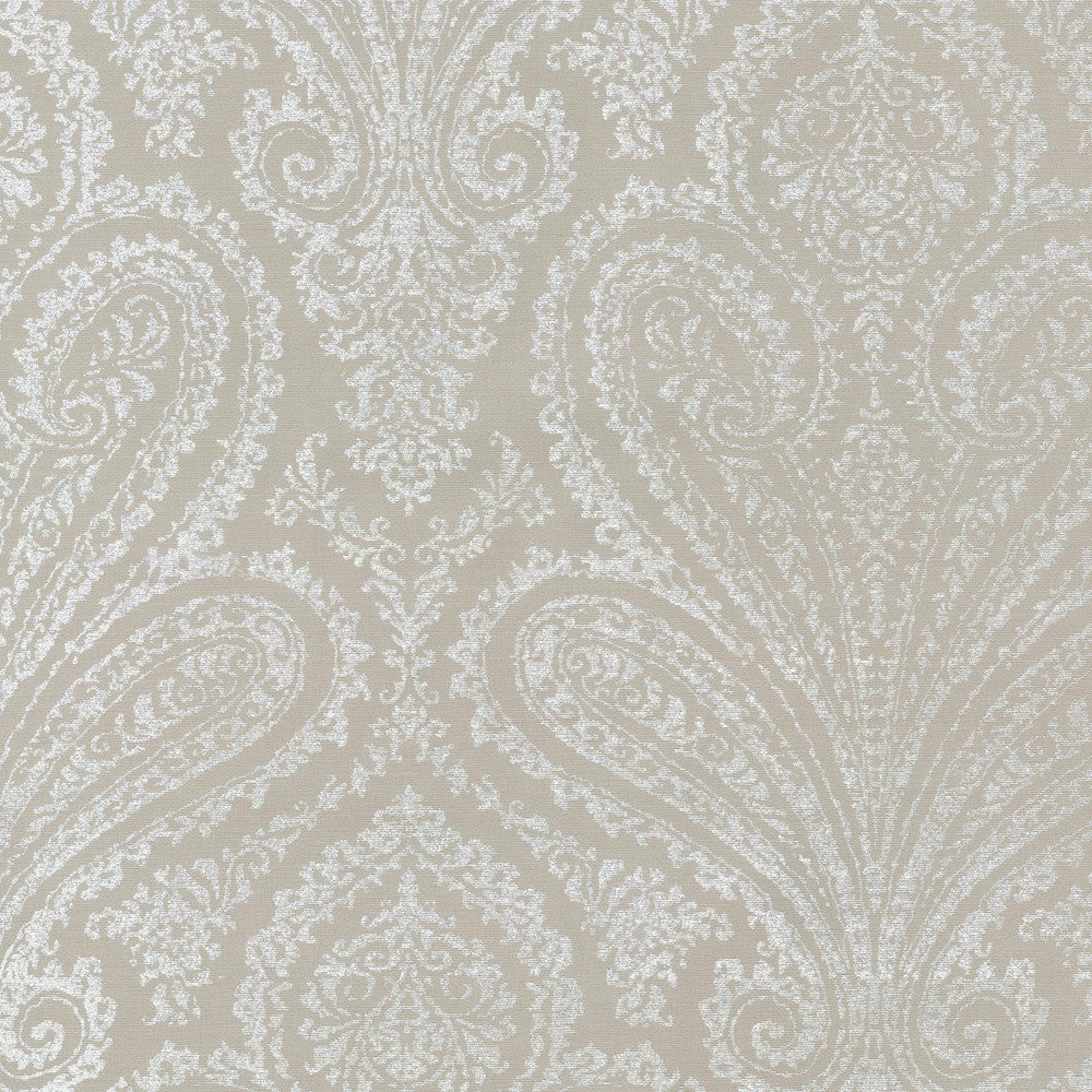 Paisley Aglow Pewter 679451 by Waverly Fabric - 46%Polyester 54%Cotton INDIA 36000 Horizontal: 6.75 and Vertical: 25.25 54 - Fabric Carolina -