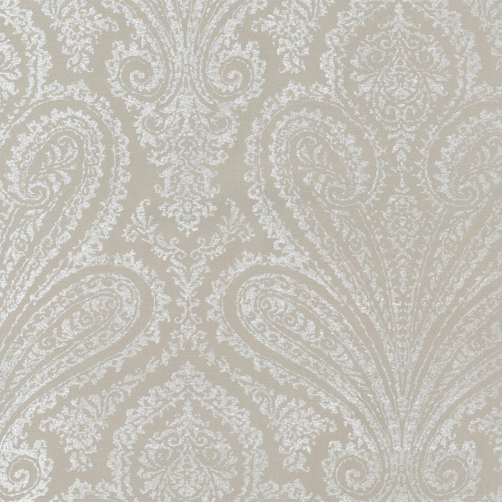 Paisley Aglow Pewter 679451 by Waverly Fabric - 46%Polyester 54%Cotton INDIA 36000 Horizontal: 6.75 and Vertical: 25.25 54 - Fabric Carolina -