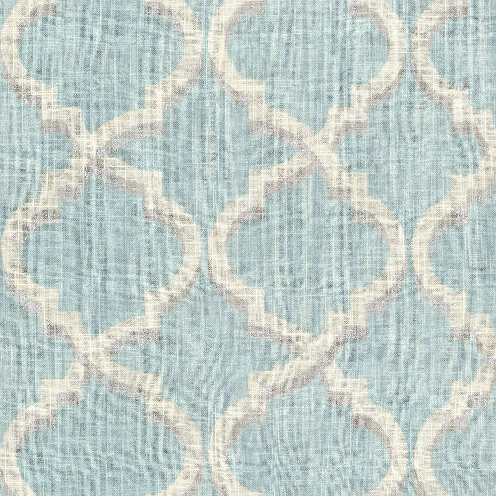 Lustrous Lattice Mineral 679492 by Waverly Fabric FORCE OF NATURE 55% Linen 45% Rayon KOREA Wyzenbeek 24,000 Horizontal: 13.50" and Vertical: 27.00" 54" - Fabric Carolina -