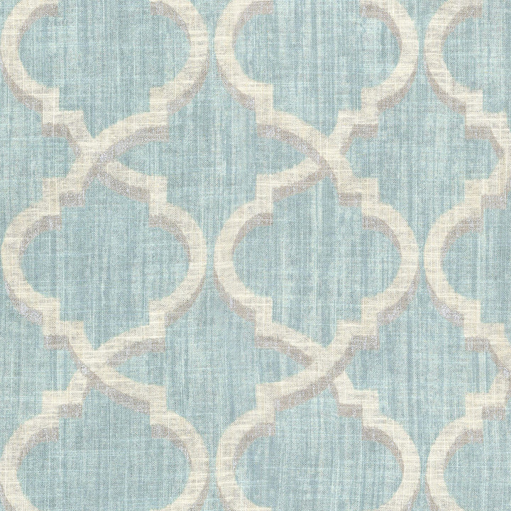 Lustrous Lattice Mineral 679492 by Waverly Fabric FORCE OF NATURE 55% Linen 45% Rayon KOREA Wyzenbeek 24,000 Horizontal: 13.50" and Vertical: 27.00" 54" - Fabric Carolina -