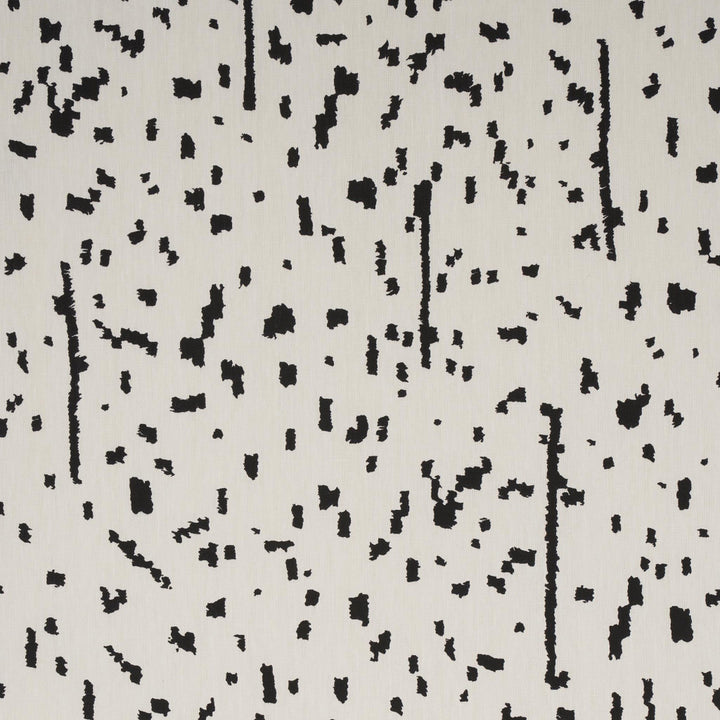 Bespotted Black 180311 by Schumacher Fabric New Wave: Black & White 27.0" - Fabric Carolina -