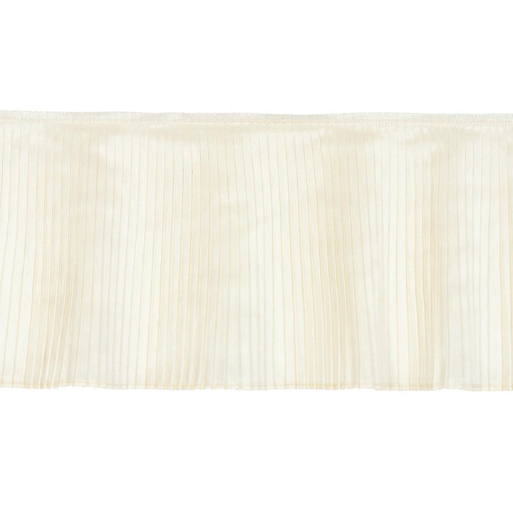 Botticelli Silk Ruffle Bone 81790 by Schumacher Trim Miles Redd 0.15" - Fabric Carolina -