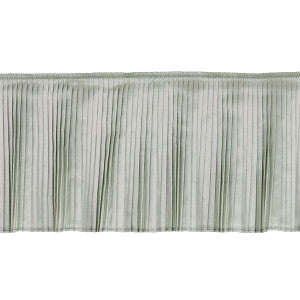 Botticelli Silk Ruffle Mineral 81791 by Schumacher Trim