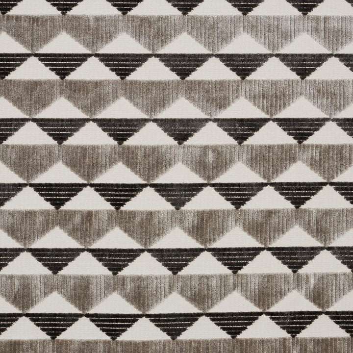 Ridge Line Velvet Stone Grey 81822 by Schumacher Fabric David Kaihoi 2.75" - Fabric Carolina -