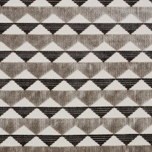 Ridge Line Velvet Stone Grey 81822 by Schumacher Fabric