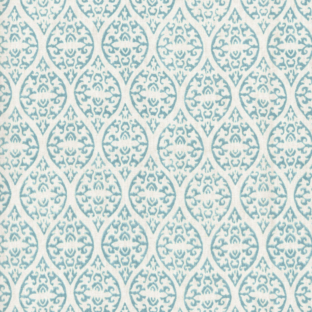Ulla Spa 679551 by Waverly Fabric NORDIC COOL 100% Cotton U.S.A. Wyzenbeek 51,000 Horizontal: 6.75" and Vertical: 8.50" 54" - Fabric Carolina -