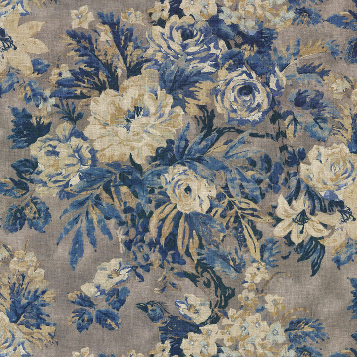 Cast A Spell Indigo 679562 by Waverly Fabric RETURN TO SPLENDOR 55% Linen 45% Rayon CHINA Wyzenbeek 24,000 Horizontal: 27.00" and Vertical: 27.00" 54" - Fabric Carolina -