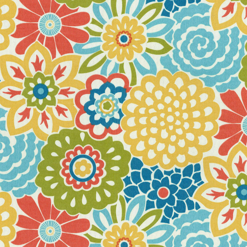 Sns Button Blooms Fruit Cocktail 679590 by Waverly Fabric June'16 Outdoor 100% Spun Polyester see sample see sample Horizontal: 13.50 inches and Vertical: 13.50 inches V 54 inches - Fabric Carolina -