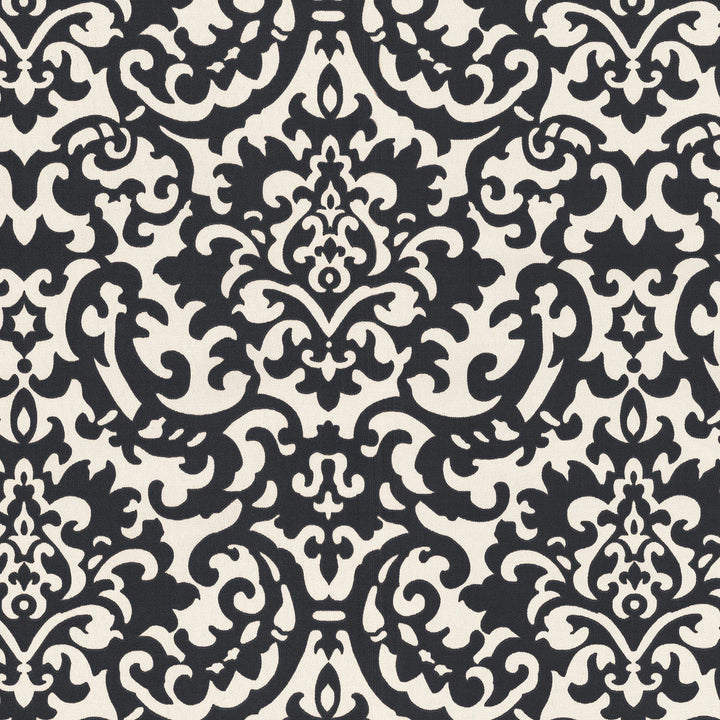 DUNCAN Ebony 679613 by Waverly Sun N Shade Fabric - 90% POLYESTER 10% RAYON USA 51000 Horizontal: 13.5 and Vertical: 13.5 54 - Fabric Carolina -