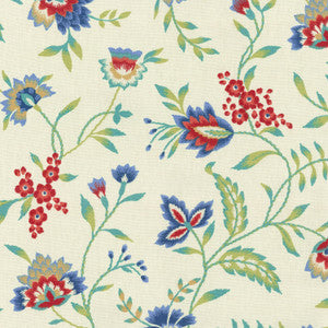 Carolina Crewel Bluebell 679771 by Waverly Fabric