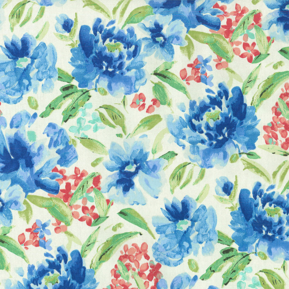 Spring Forth Bluebell 679781 by Waverly Fabric - 100% COTTON 51000 Horizontal: 9 and Vertical: 18 54 - Fabric Carolina -