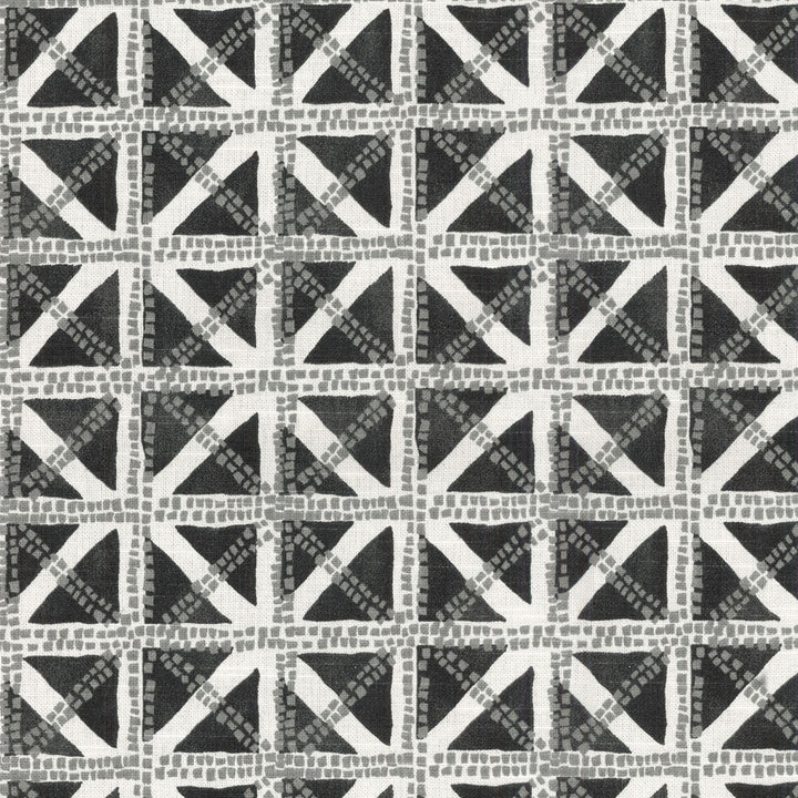Squared Away S Charcoal 679880 by Waverly Fabric VISUAL HARMONY 100% Cotton U.S.A. Wyzenbeek 15,000 Horizontal: 4.50" and Vertical: 8.40" 54" - Fabric Carolina -