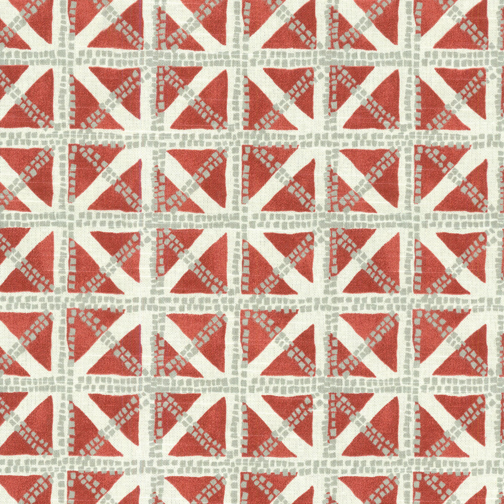 Squared Away S Coral 679882 by Waverly Fabric - 100%Cotton U.S.A. 15000 Horizontal: 4.5 and Vertical: 8.4 54 - Fabric Carolina -
