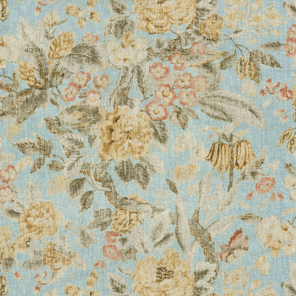 After Glow Spa 679892 by Waverly Fabric - Base: 52% Poly 48% Cotton Emb: 100% Rayon CHINA 24000 Horizontal: 27 and Vertical: 25.25 54 - Fabric Carolina -