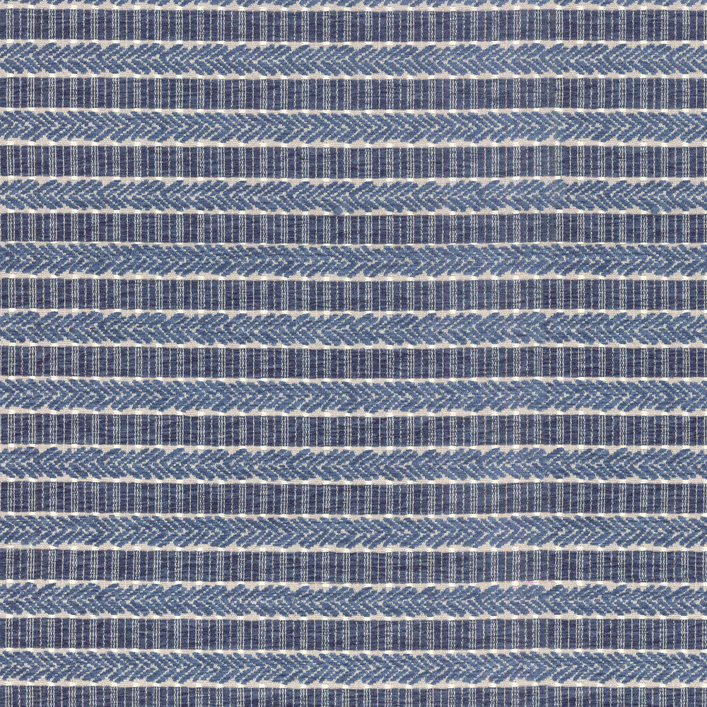 Admiral Stripe Baltic 680100 by Waverly Fabric ELEMENTS OF STYLE 89% Polyester 11% Rayon CHINA Wyzenbeek 48,000 Horizontal: 1.13" and Vertical: 2.38" 54" - Fabric Carolina -