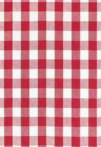 Key West Check Cherry 68011 by Schumacher Fabric