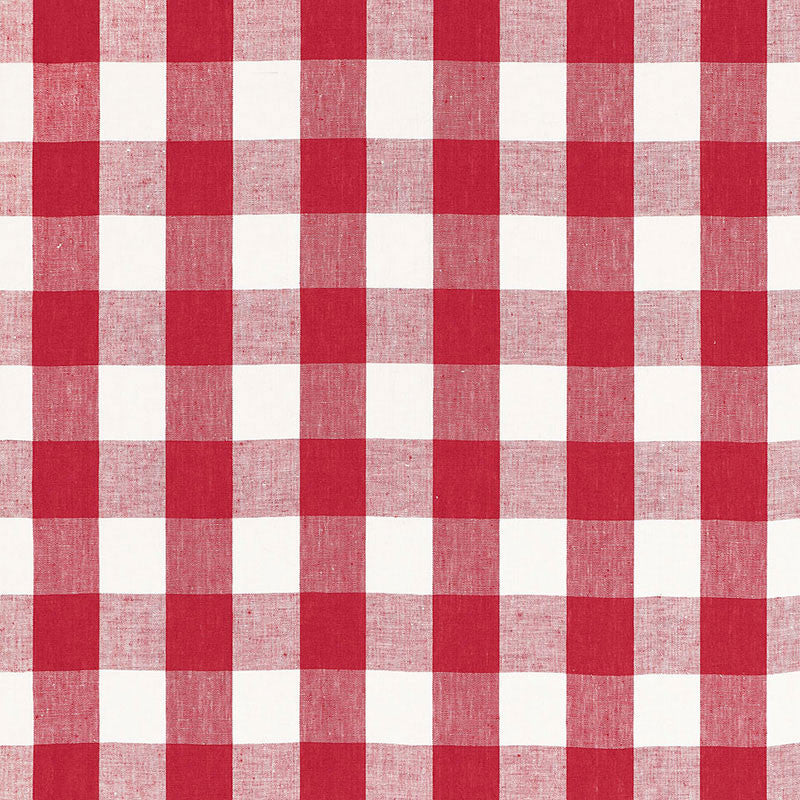 Key West Check Cherry 68011 by Schumacher Fabric CALYPSO PLAIDS & CHECKS See Sample INDIA MEDIUM DUTY </p><p>Repeat: Horizontal: 4 1/8" (10CM) and Vertical: 4 1/8" (10CM) 54" WIDE (137CM) - Fabric Carolina -