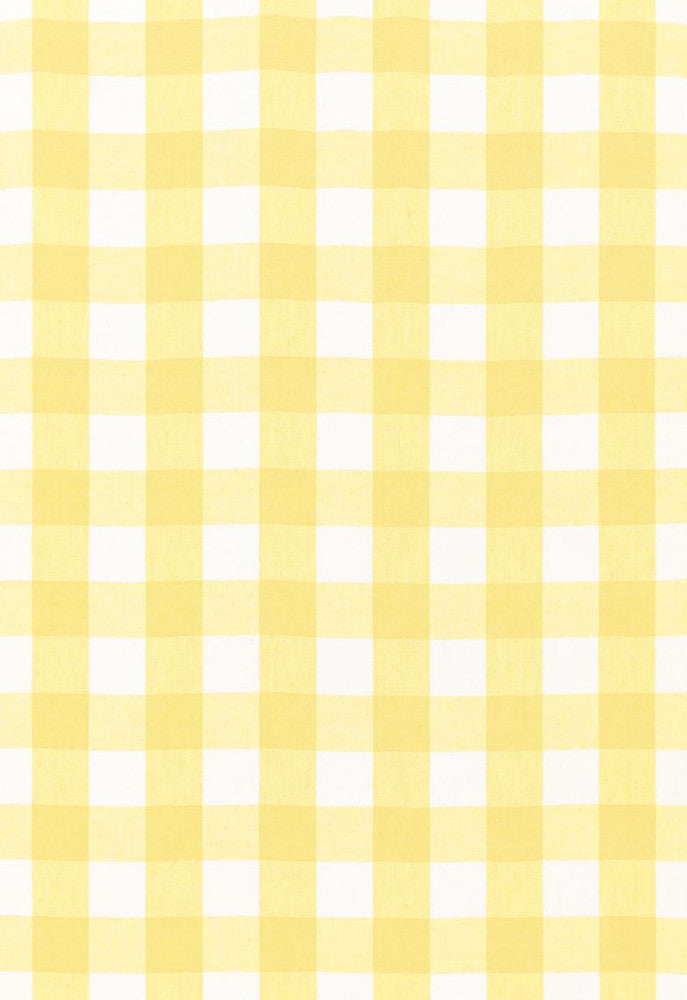 Key West Check Sunflower 68013 by Schumacher Fabric Calypso 100% Linen Martindale 8,000 Horizontal: 4.125 and Vertical: 4.125 54 - Fabric Carolina -