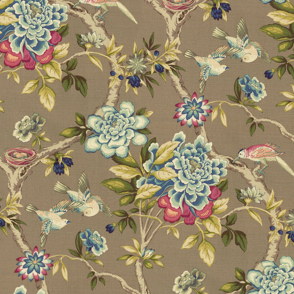 Mudan Jewel 680142 by Waverly Fabric - 100% Cotton Digital Print PERU 18000 Horizontal: 27 and Vertical: 13.5 54 - Fabric Carolina -