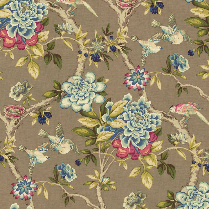 Mudan Jewel 680142 by Waverly Fabric - 100% Cotton Digital Print PERU 18000 Horizontal: 27 and Vertical: 13.5 54 - Fabric Carolina -