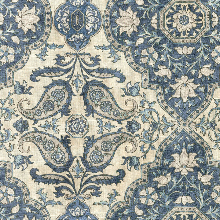 Castille Bluebell 680170 by Waverly Fabric - 100% COTTON USA 15000 Horizontal: 13.5 and Vertical: 27 54 - Fabric Carolina -