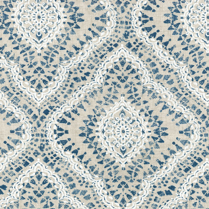 Curves Ahead Indigo 680180 by Waverly Fabric IT'S ONLY NATURAL 100% Cotton U.S.A. Wyzenbeek 51,000 Horizontal: 13.50" and Vertical: 25.25" 54" - Fabric Carolina -
