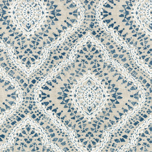 Curves Ahead Indigo Rb21 680180 by Waverly Fabric