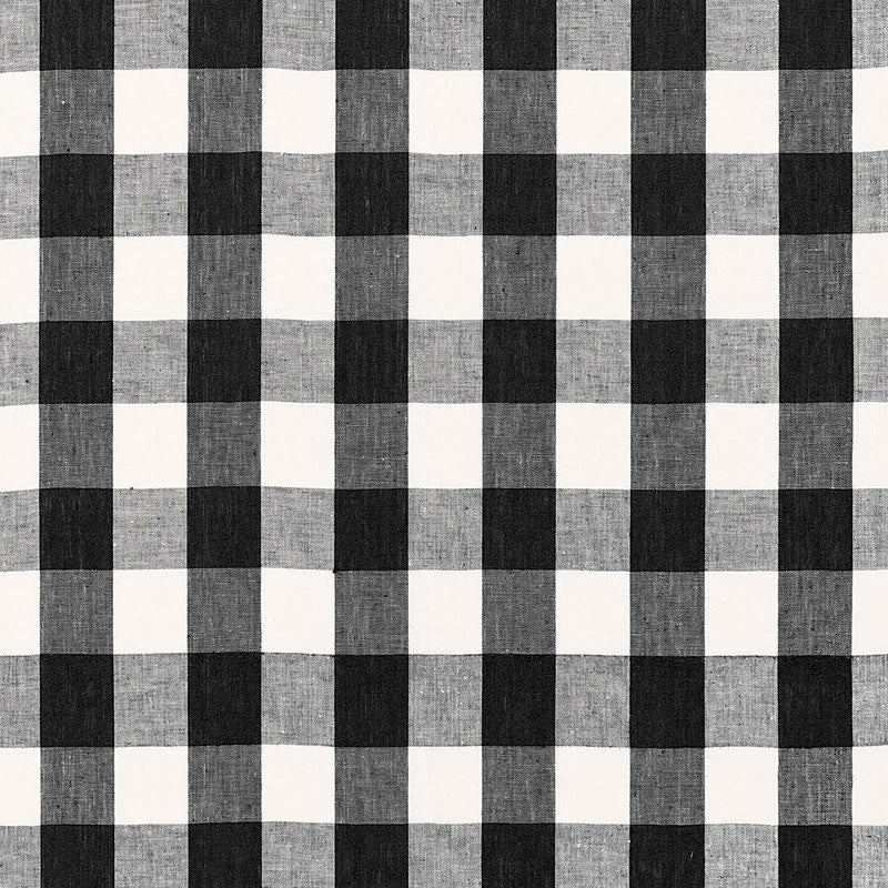 Key West Check Jet 68019 by Schumacher Fabric CALYPSO PLAIDS & CHECKS See Sample INDIA MEDIUM DUTY </p><p>Repeat: Horizontal: 4 1/8" (10CM) and Vertical: 4 1/8" (10CM) 54" WIDE (137CM) - Fabric Carolina -
