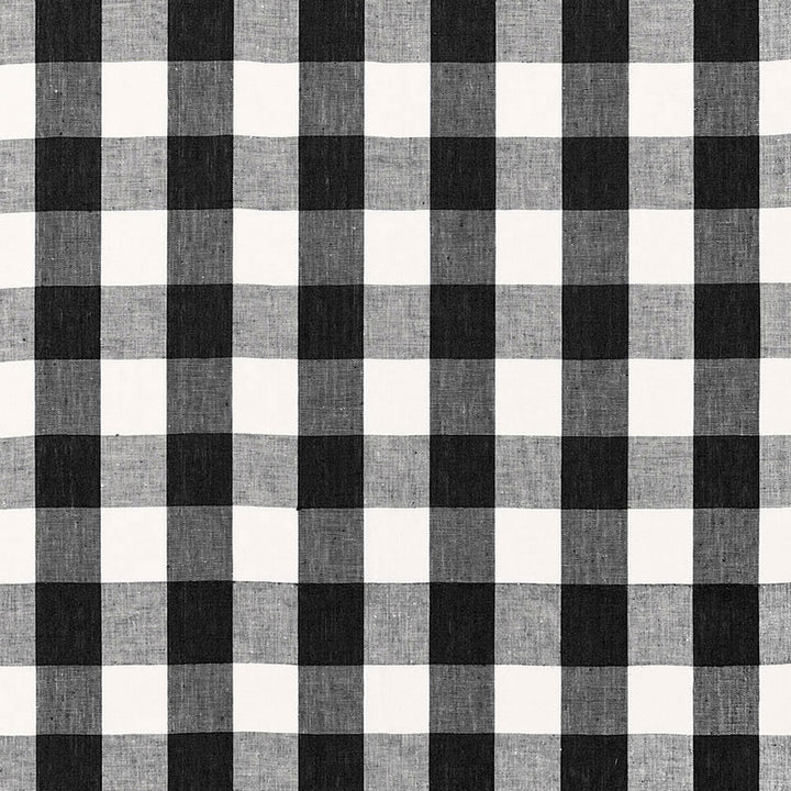 Key West Check Jet 68019 by Schumacher Fabric CALYPSO PLAIDS & CHECKS See Sample INDIA MEDIUM DUTY </p><p>Repeat: Horizontal: 4 1/8" (10CM) and Vertical: 4 1/8" (10CM) 54" WIDE (137CM) - Fabric Carolina -