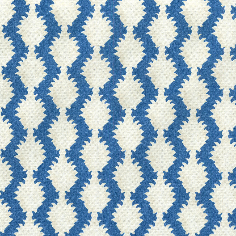 True To Form Cobalt 680272 by Waverly Fabric - 100% COTTON USA 51000 Horizontal: 2.25 and Vertical: 3.2 54 - Fabric Carolina -
