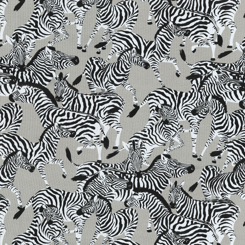 HERD TOGETHER Mineral 680300 by Waverly Sun N Shade Fabric - 100% COTTON USA 51000 Horizontal: 13.5 and Vertical: 25.25 54 - Fabric Carolina -