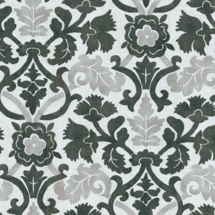 Sns Anika Onyx 680311 by Waverly Fabric OUTDOOR JUNE '17 100% Spun Polyester U.S.A. Wyzenbeek 51,000 Horizontal: 6.75" and Vertical: 13.50" 54" - Fabric Carolina -