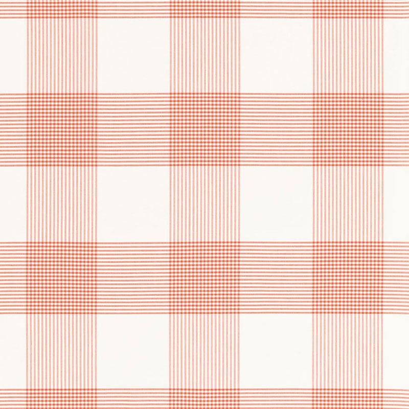 Antigua Plaid Orange 68033 by Schumacher Designer Fabric CALYPSO PLAIDS & CHECKS See Sample INDIA LIGHT DUTY </p><p>Repeat: Horizontal: 8 7/8" (23CM) and Vertical: 8 7/8" (23CM) 53 1/2" WIDE (136CM) - Swanky Fabrics -