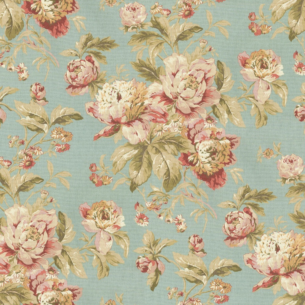 FLEURETTA MIST 680380 by Waverly Fabric - 67% RAYON 33% POLYESTER USA 51000 Horizontal: 25.25 and Vertical: 13.5 54 - Fabric Carolina -