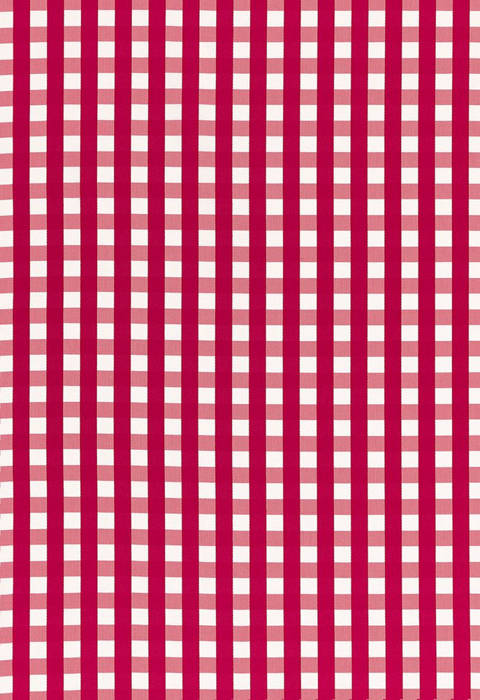 Bermuda Check Azalea 68062 by Schumacher Fabric Calypso 100% Cotton Martindale 8,000 Horizontal: 1.75 and Vertical: 1.625 53.125 - Fabric Carolina -