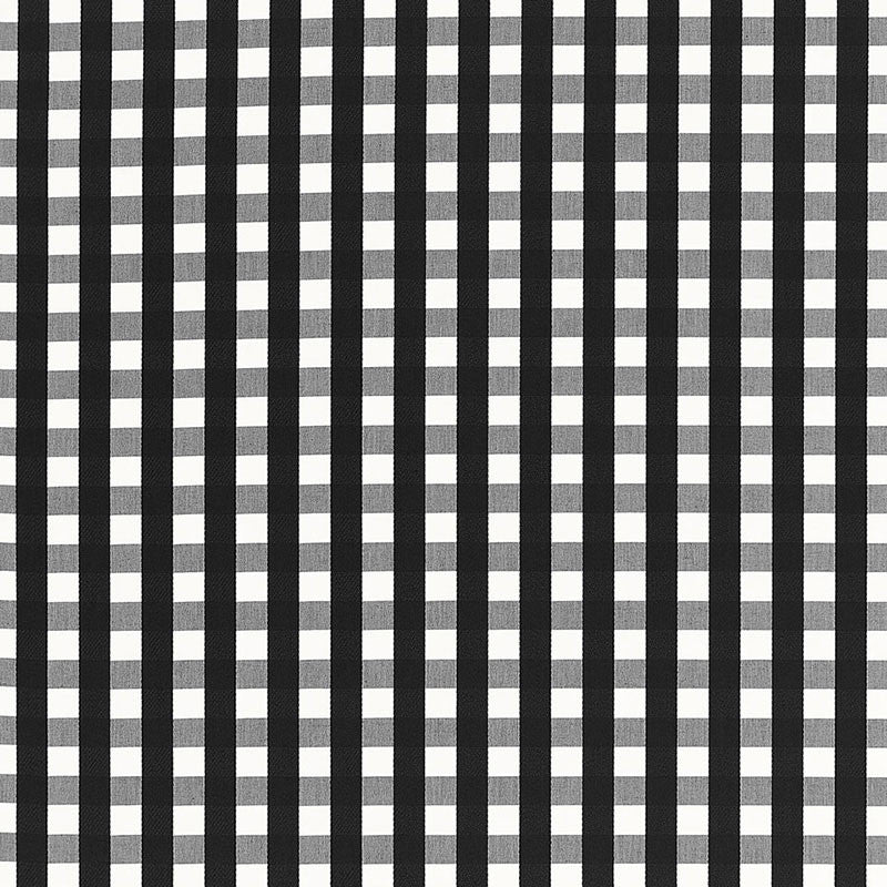 Bermuda Check Jet 68063 by Schumacher Fabric CALYPSO PLAIDS & CHECKS See Sample INDIA MEDIUM DUTY </p><p>Repeat: Horizontal: 1 3/4" (4CM) and Vertical: 1 5/8" (4CM) 53 1/8" WIDE (135CM) - Fabric Carolina -