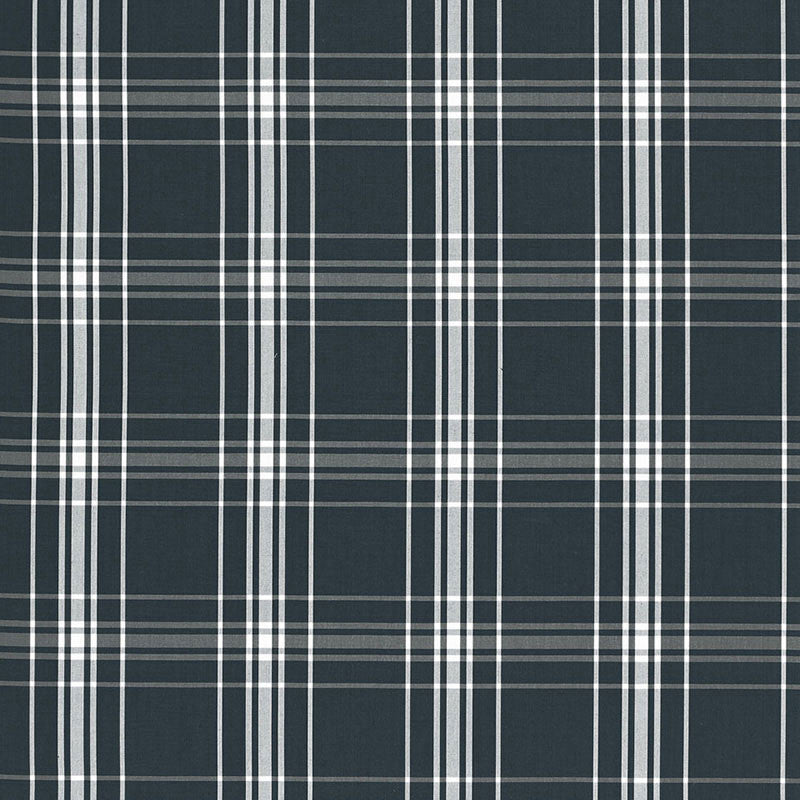 Belize Plaid Navy 68091 by Schumacher Designer Fabric CALYPSO PLAIDS & CHECKS See Sample INDIA MEDIUM DUTY </p><p>Repeat: Horizontal: 6" (15CM) and Vertical: 6" (15CM) 54 3/4" WIDE (139CM) - Swanky Fabrics -