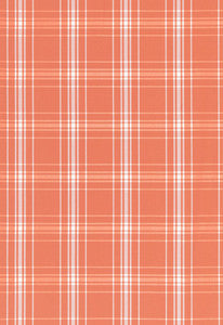Belize Plaid Orange 68093 by Schumacher Fabric