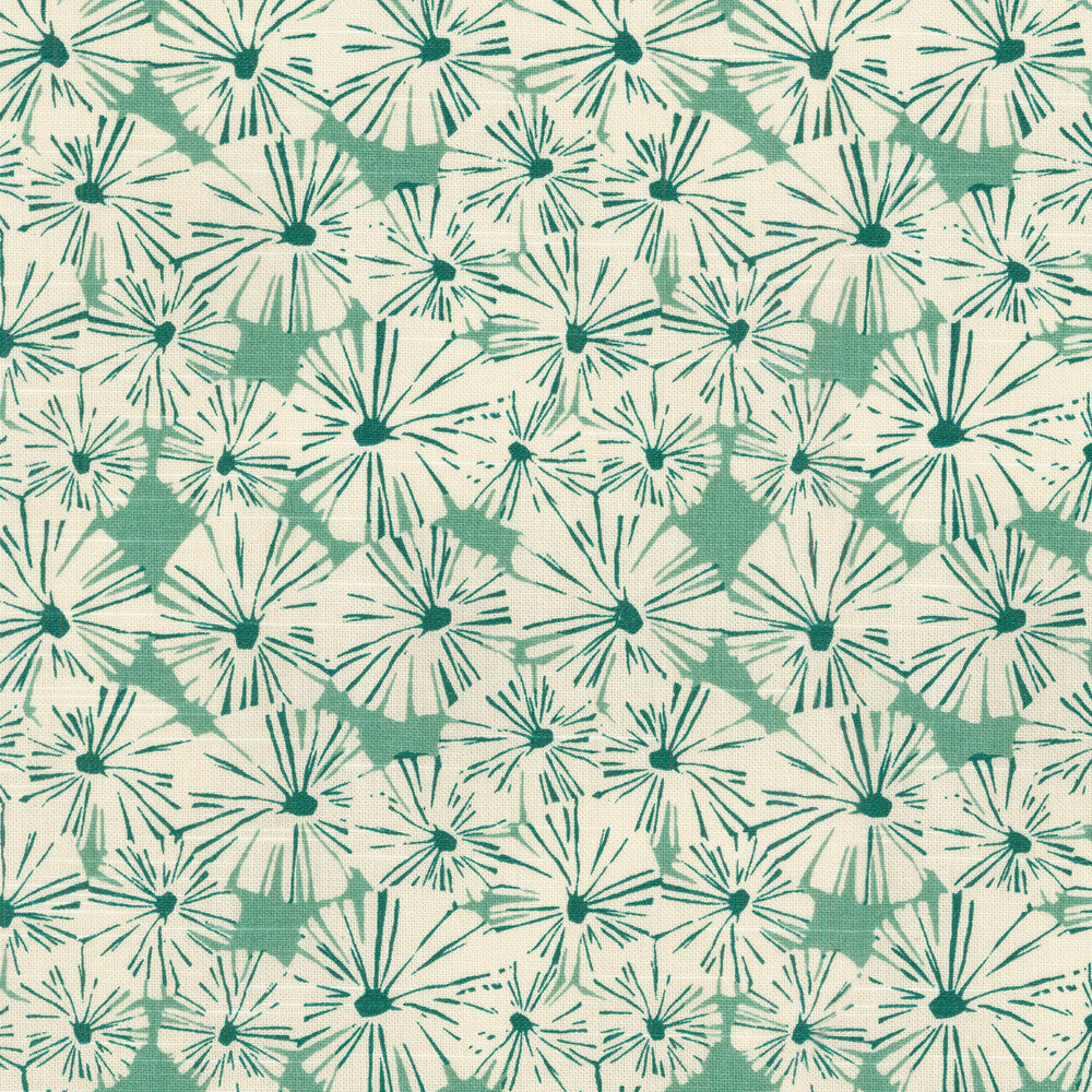 Forget Me Not Aloe 681001 by Waverly Fabric - 100% Cotton USA 30000 Horizontal: 6.75 and Vertical: 6.75 54 - Fabric Carolina -