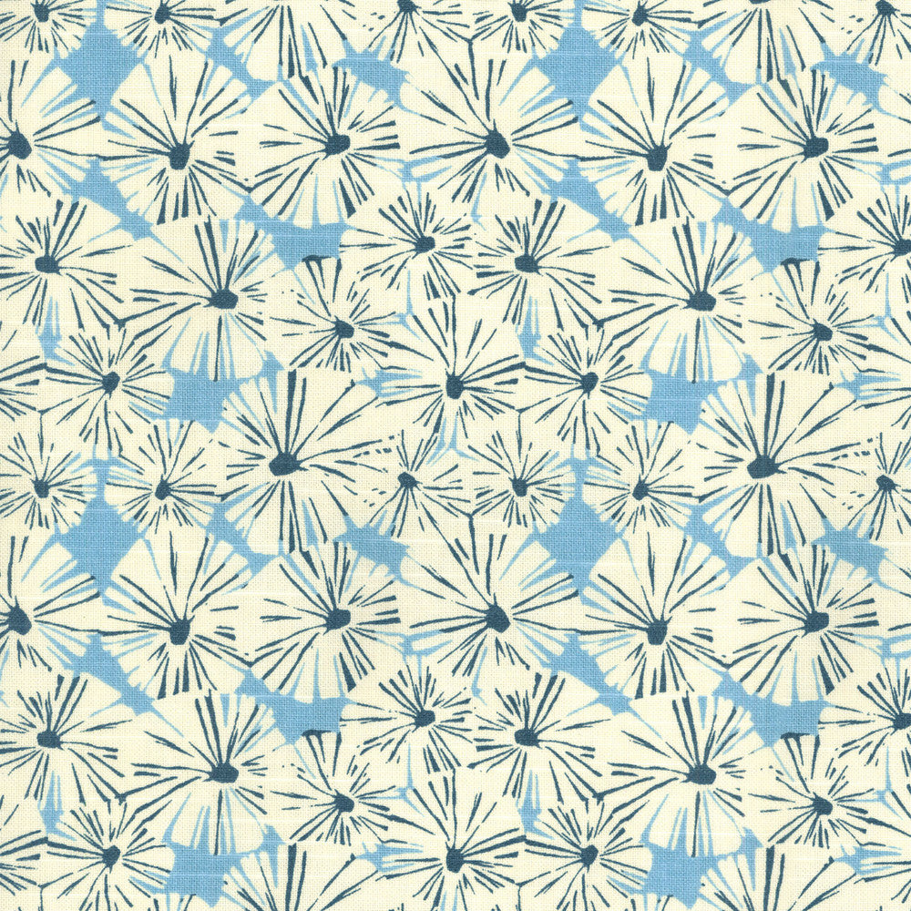 Forget Me Not Sky 681002 by Waverly Fabric - 100%Cotton U.S.A. 30000 Horizontal: 6.75 and Vertical: 6.75 54 - Fabric Carolina -