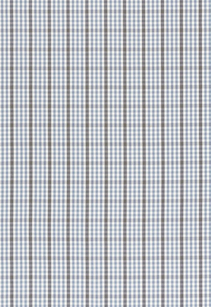 Cozumel Plaid Cornflower 68102 by Schumacher Fabric Calypso 100% Cotton Martindale 15,000 Horizontal: 2.125 and Vertical: 2.125 54.5 - Fabric Carolina -