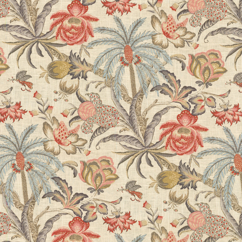 Exotic Curiosity Reef 681090 by Waverly Fabric ENCHANTING ARTIFACTS 55% Linen 45% Rayon CHINA Wyzenbeek 24,000 Horizontal: 13.50" and Vertical: 27.00" 54" - Fabric Carolina -