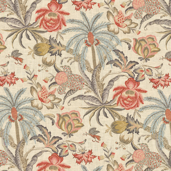 Exotic Curiosity Reef 681090 by Waverly Fabric - 55% Linen 45% Rayon CHINA 24000 Horizontal: 13.5 and Vertical: 27 54 - Fabric Carolina -