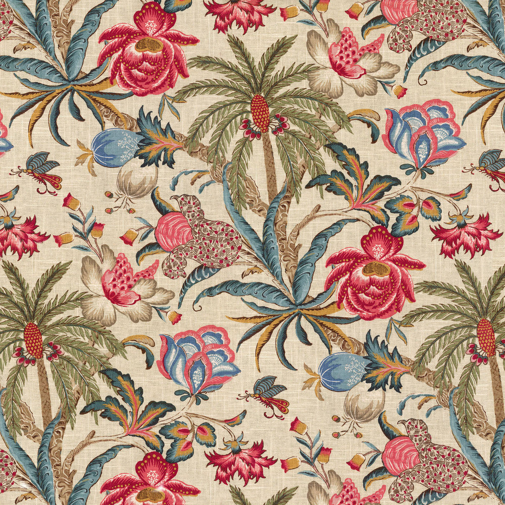 Exotic Curiosity Jewel 681092 by Waverly Fabric - 55% LINEN 45% RAYON China 24000 Horizontal: 13.5 and Vertical: 27 54 - Fabric Carolina -