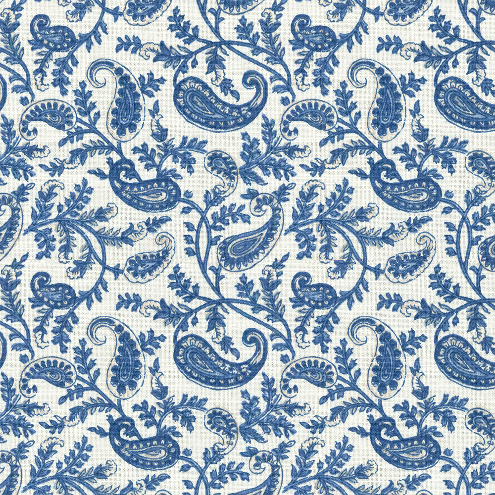 Token Porcelain 681111 by Waverly Fabric - 100% COTTON USA 15000 Horizontal: 6.75 and Vertical: 6.75 54 - Fabric Carolina -