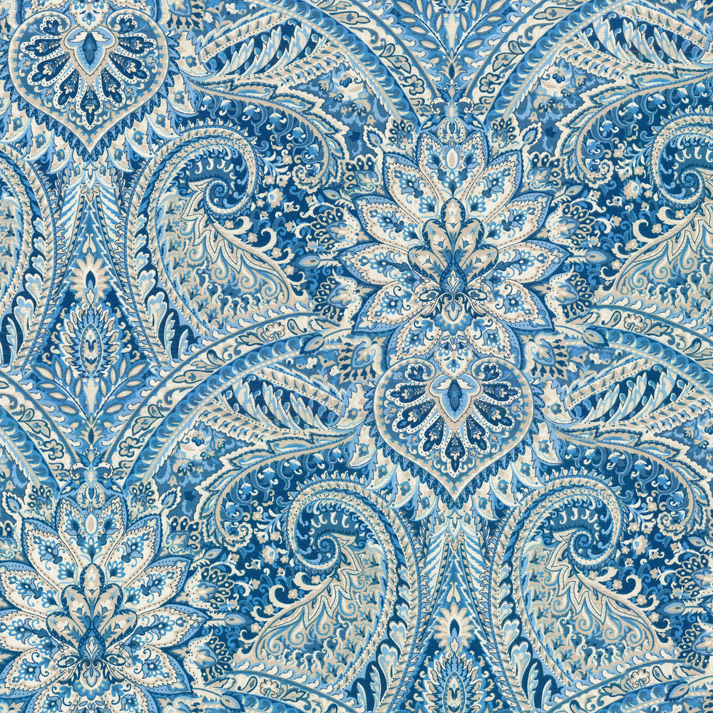 Swept Away Porcelain 681171 by Waverly Fabric - 100% COTTON USA 51000 Horizontal: 9 and Vertical: 18 54 - Fabric Carolina -