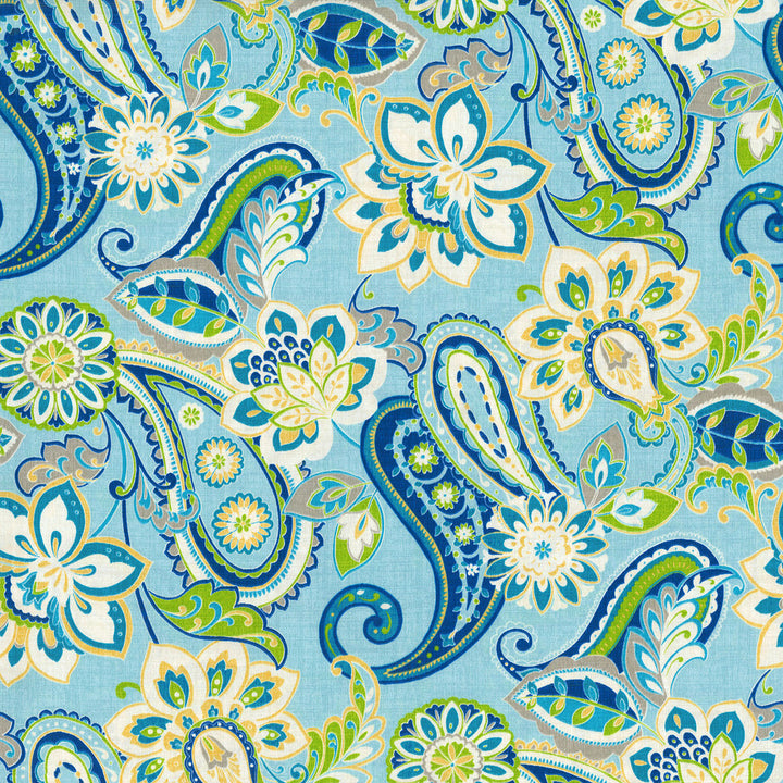 Wild Card Turquoise 681190 by Waverly Sun N Shade Fabric - 100% POLYESTER USA 51000 Horizontal: 13.5 and Vertical: 27 54 - Fabric Carolina -