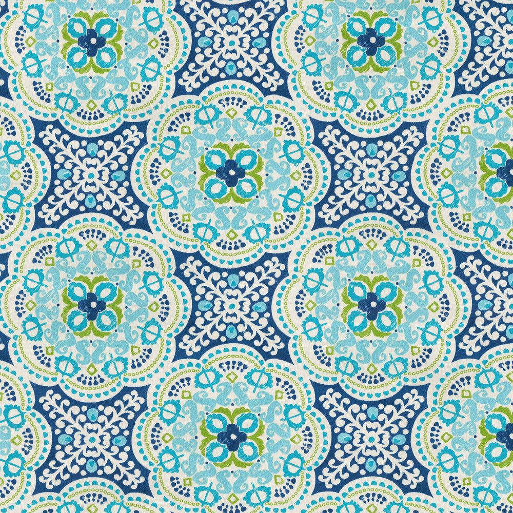 Sns Astrid Turquoise 681220 by Waverly Fabric Waverly 100%Polyester U.S.A. Abrasion Standard: General Use Horizontal: 13.5 and Vertical: 12.6 54" - Fabric Carolina -