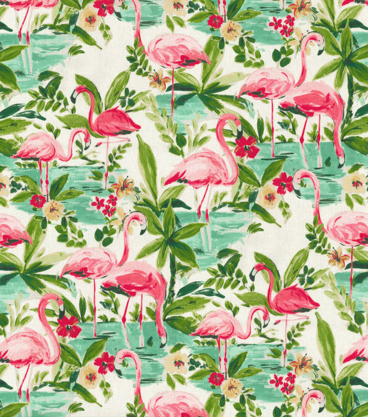 Floridian Flaming In Bloom 681350 by Waverly Fabric - 100%Cotton U.S.A. 51000 Horizontal: 13.5 and Vertical: 13.5 54 - Fabric Carolina -